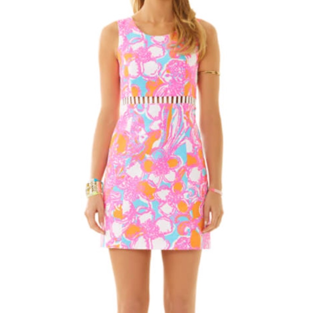NWT Lilly Pulitzer Iggy Shift Cut-Out dress Size 2
